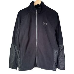 Under Armour Men's Polartec Forge Black Zip Jacket Style, Medium